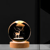 Maxbell Glass Ball Night Light 6cm Ornament for Christmas Birthday Bedside StyleE