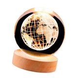 Maxbell Glass Ball Night Light 6cm Ornament for Christmas Birthday Bedside StyleF