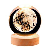 Maxbell Glass Ball Night Light 6cm Ornament for Christmas Birthday Bedside StyleF
