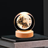 Maxbell Glass Ball Night Light 6cm Ornament for Christmas Birthday Bedside StyleF