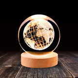 Maxbell Glass Ball Night Light 6cm Ornament for Christmas Birthday Bedside StyleF