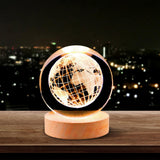 Maxbell Glass Ball Night Light 6cm Ornament for Christmas Birthday Bedside StyleF