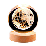 Maxbell Glass Ball Night Light 6cm Ornament for Christmas Birthday Bedside StyleF