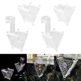 Maxbell Acrylic Fish Feeding Cup Feeding Tool Aquarium V Shape Cone Red Worm Feeder Sucker for Frozen