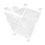Maxbell Acrylic Fish Feeding Cup Feeding Tool Aquarium V Shape Cone Red Worm Feeder Sucker for Frozen