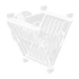 Maxbell Acrylic Fish Feeding Cup Feeding Tool Aquarium V Shape Cone Red Worm Feeder Sucker for Frozen