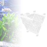 Maxbell Acrylic Fish Feeding Cup Feeding Tool Aquarium V Shape Cone Red Worm Feeder Sucker for Frozen
