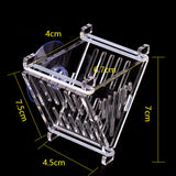 Maxbell Acrylic Fish Feeding Cup Feeding Tool Aquarium V Shape Cone Red Worm Feeder Sucker for Frozen