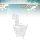 Maxbell Acrylic Fish Feeding Cup Feeding Tool Aquarium V Shape Cone Red Worm Feeder Hanging for Frozen