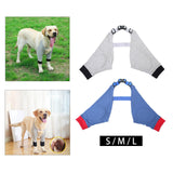 Maxbell Dog Knee Pads Leg Support Brace Adjustable Dogs Leg Brace Wound Heals S Gray