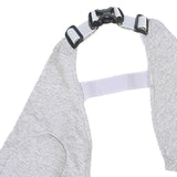 Maxbell Dog Knee Pads Leg Support Brace Adjustable Dogs Leg Brace Wound Heals L Gray