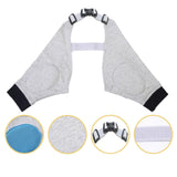 Maxbell Dog Knee Pads Leg Support Brace Adjustable Dogs Leg Brace Wound Heals L Gray