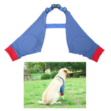 Maxbell Dog Knee Pads Leg Support Brace Adjustable Dogs Leg Brace Wound Heals S Blue
