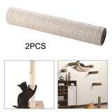 Maxbell Cotton Rope Scratching Post Replacement Parts Dia 2.75in for Pet 25cm Height