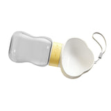 Maxbell Portable Dog Travel Water Bottle, Dog Kettle, Water Bowl for Dogs 350ml White