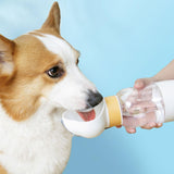 Maxbell Portable Dog Travel Water Bottle, Dog Kettle, Water Bowl for Dogs 350ml White