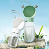 Maxbell Portable Dog Travel Water Bottle, Dog Kettle, Water Bowl for Dogs 350ml White
