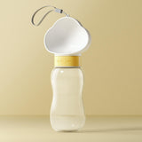 Maxbell Portable Dog Travel Water Bottle, Dog Kettle, Water Bowl for Dogs 600ml White