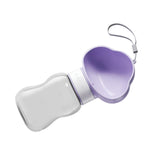 Maxbell Portable Dog Travel Water Bottle, Dog Kettle, Water Bowl for Dogs 350ml Purple