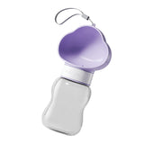 Maxbell Portable Dog Travel Water Bottle, Dog Kettle, Water Bowl for Dogs 350ml Purple
