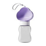 Maxbell Portable Dog Travel Water Bottle, Dog Kettle, Water Bowl for Dogs 350ml Purple