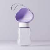 Maxbell Portable Dog Travel Water Bottle, Dog Kettle, Water Bowl for Dogs 350ml Purple