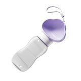 Maxbell Portable Dog Travel Water Bottle, Dog Kettle, Water Bowl for Dogs 600ml Purple