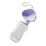 Maxbell Portable Dog Travel Water Bottle, Dog Kettle, Water Bowl for Dogs 600ml Purple