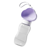Maxbell Portable Dog Travel Water Bottle, Dog Kettle, Water Bowl for Dogs 600ml Purple
