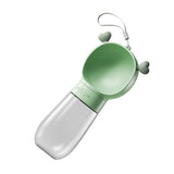 Maxbell Portable Dog Travel Water Bottle, Dog Kettle, Water Bowl for Dogs 350ml Green