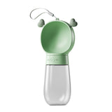 Maxbell Portable Dog Travel Water Bottle, Dog Kettle, Water Bowl for Dogs 350ml Green