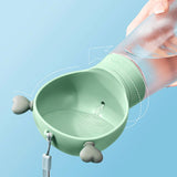 Maxbell Portable Dog Travel Water Bottle, Dog Kettle, Water Bowl for Dogs 350ml Green