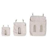 Maxbell Cute Hay Feeder Bag Hanging Pouch Washable Portable Bunny Reusable for Cage S