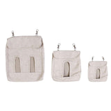 Maxbell Cute Hay Feeder Bag Hanging Pouch Washable Portable Bunny Reusable for Cage S