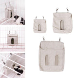 Maxbell Cute Hay Feeder Bag Hanging Pouch Washable Portable Bunny Reusable for Cage S