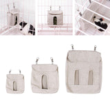 Maxbell Cute Hay Feeder Bag Hanging Pouch Washable Portable Bunny Reusable for Cage S