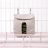 Maxbell Cute Hay Feeder Bag Hanging Pouch Washable Portable Bunny Reusable for Cage S