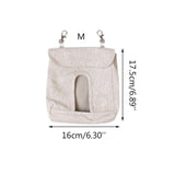 Maxbell Cute Hay Feeder Bag Hanging Pouch Washable Portable Bunny Reusable for Cage M