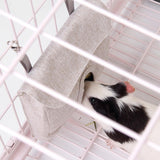 Maxbell Cute Hay Feeder Bag Hanging Pouch Washable Portable Bunny Reusable for Cage M