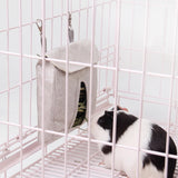 Maxbell Cute Hay Feeder Bag Hanging Pouch Washable Portable Bunny Reusable for Cage M