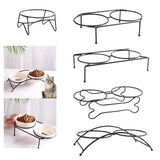 Maxbell Elevated Raised Bowls Stand Kitten Food Dispenser Pet Food Feeder Holder 12.5cmx6cm Single