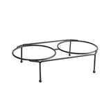 Maxbell Elevated Raised Bowls Stand Kitten Food Dispenser Pet Food Feeder Holder 27cmx6cmx12.5cm