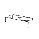 Maxbell Elevated Raised Bowls Stand Kitten Food Dispenser Pet Food Feeder Holder 27x6x12.5cm Incline
