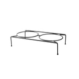 Maxbell Elevated Raised Bowls Stand Kitten Food Dispenser Pet Food Feeder Holder 27x6x12.5cm Incline