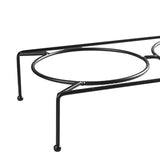 Maxbell Elevated Raised Bowls Stand Kitten Food Dispenser Pet Food Feeder Holder 27x6x12.5cm Incline