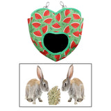 Maxbell Rabbit Guinea Pig Hay Feeder Hanging Pets Hay Feeder Storage Bag watermelon