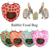 Maxbell Rabbit Guinea Pig Hay Feeder Hanging Pets Hay Feeder Storage Bag watermelon