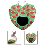 Maxbell Rabbit Guinea Pig Hay Feeder Hanging Pets Hay Feeder Storage Bag watermelon