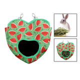 Maxbell Rabbit Guinea Pig Hay Feeder Hanging Pets Hay Feeder Storage Bag watermelon