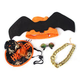 Maxbell Halloween Pet Cosplay Outfit Adjustable Harness Outfit 4Pcs for Cosplay